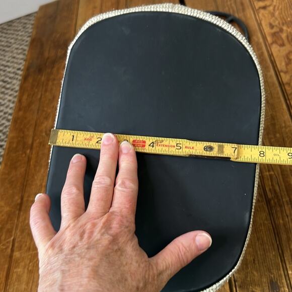 Women's Italian Via Mail bag boho handmade with Bamboo Handle - Picture 4 of 8